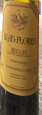 Las Flores Rioja Vino Tinto Tempranillo