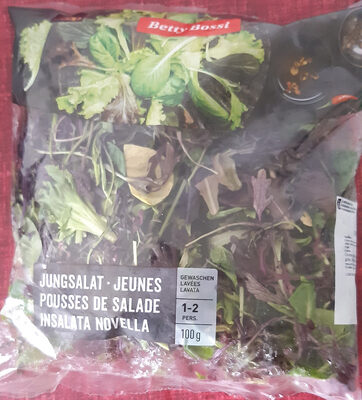 Jeunes pousses de salade front packaging