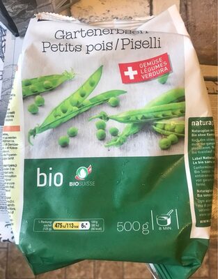 Bio Naturaplan Peas front packaging