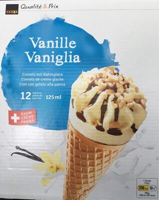 Cornets de crème vanille front packaging