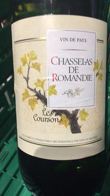 Chasselas de Romandie : Les Coursons front packaging
