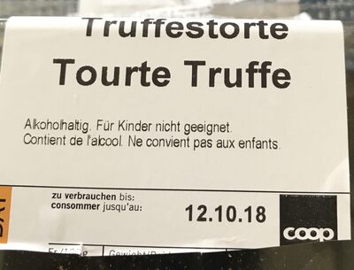 Tourte Truffe front packaging
