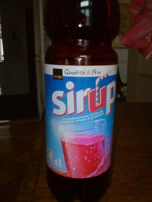 Sirop à l'arôme de grenadine