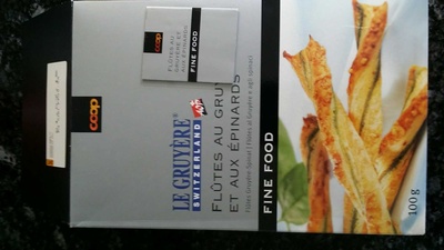 Flûtes aux Gruyères et aux épinards