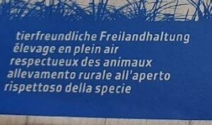 Oeufs de Pâques ingredients label