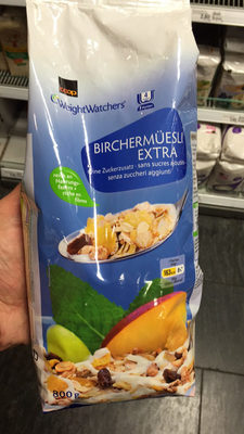 Birchermüesli Extra : sans sucre ajoutés front packaging