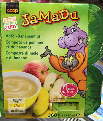 Compote de pommes et bananes