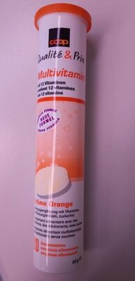 Multivitamin Brausetabletten Orange Coop, Orange
