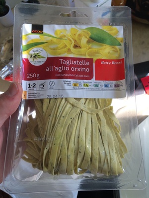 Tagliatelle à l'ail ours