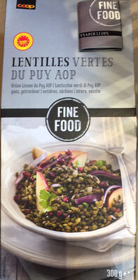Lentilles Vertes du Puy AOP front packaging