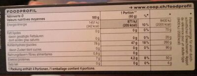 CARNAROLI SUPERFINO Risottoreis, 1 Jahr gereift nutrition facts table