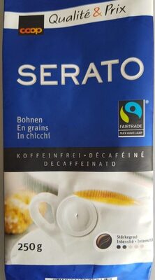 Café en grain décaféiné front packaging