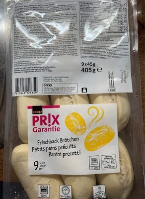 Petits pains précuits front packaging
