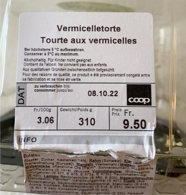 Torta al vermicelles