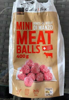 Mini meatballs front packaging