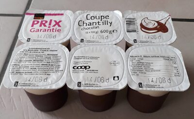 Chocolate chantilly cup front packaging