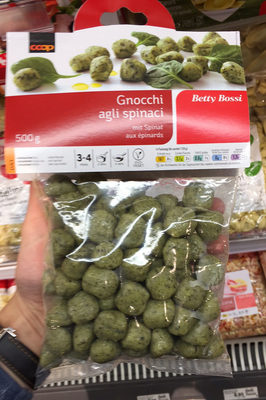 Gnocchi agli spinaci front packaging