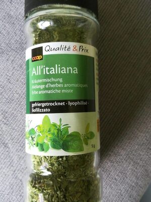 All'italiana front packaging