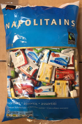 Qualité & Prix Napolitains assortis Chocolat suisse front packaging