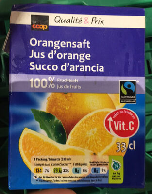 Qualité & Prix Orange juice front packaging