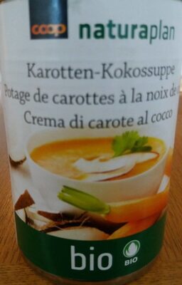 Potage de carottes à la noix de coco