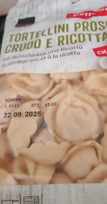 Tortelloni prosciutto crudo e ricotta