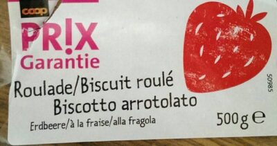 Biscuit roulé à la fraise