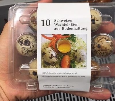 10 Oeufs de caille suisses d'élevage au sol