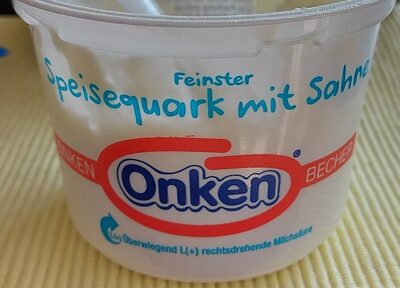Onken Feinster Speisequark mit Sahne front packaging