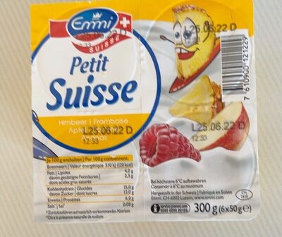 Petit suisse front packaging