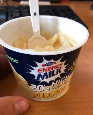 Energy milk Banana front packaging