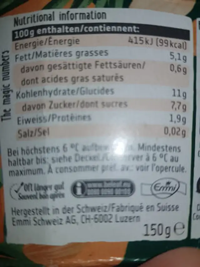 Beleaf Peach ingredients label