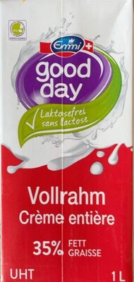 Creme entiere sans lactose