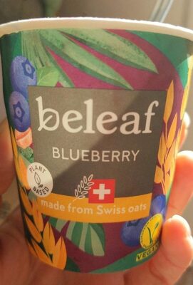 Beleaf blueberry yogourt front packaging