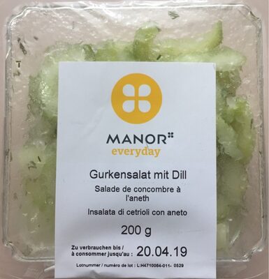 Salade de concombre à l'aneth