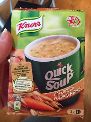 Soupe avoine