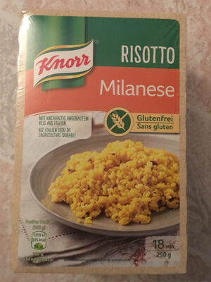 Risotto Maïs (Knorr) front packaging