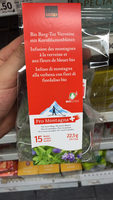 Pro Montagna Infusion des montagnes à la verveine et aux fleurs de bleuet bio