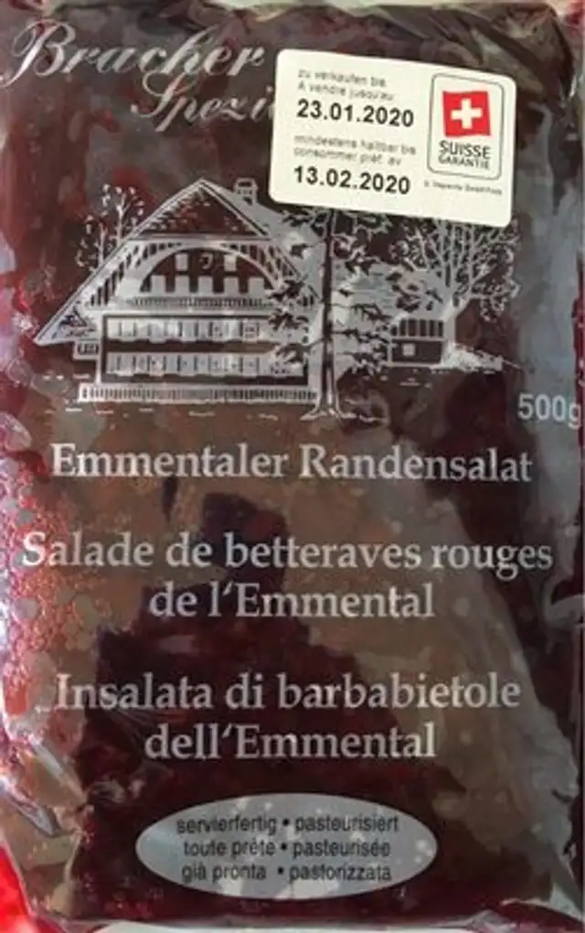 Bracher Spezialitäten Emmental beetroot salad front packaging