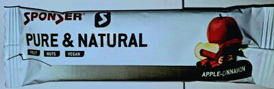 Sponser pure & natural front packaging