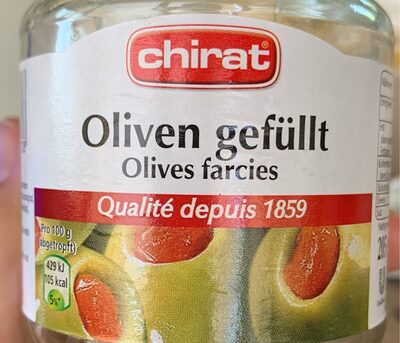 Oliven Gefullt front packaging