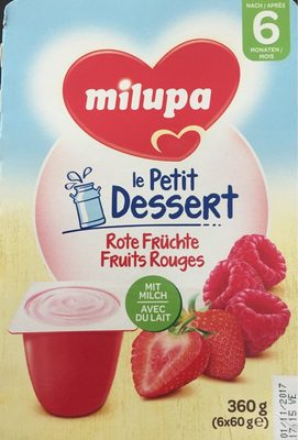 Le Petit Dessert Fruits Rouges