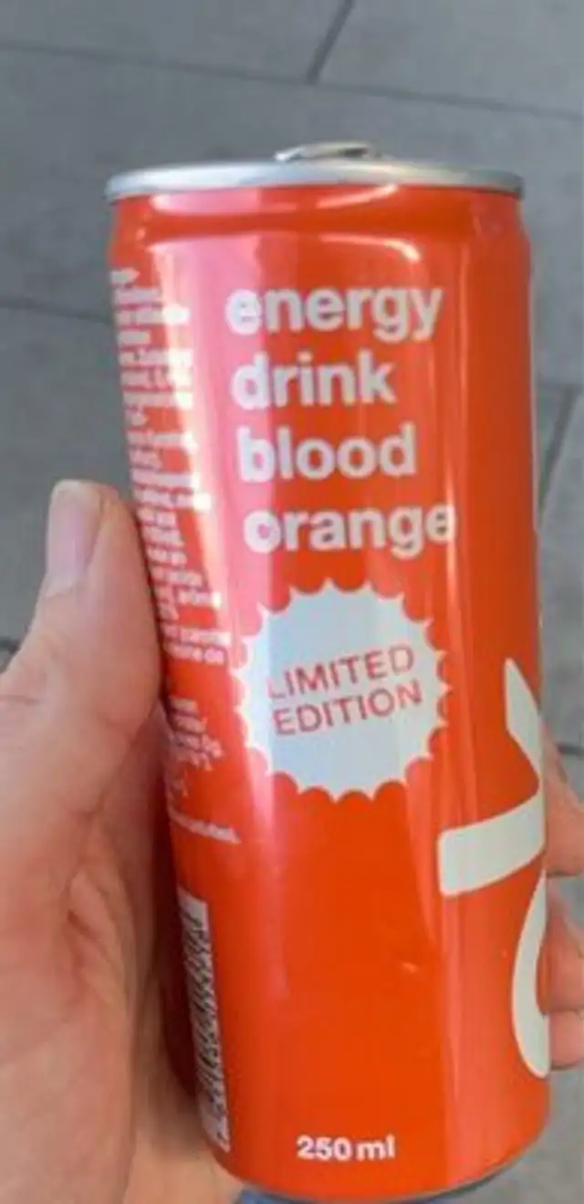 Energy drink blood orange