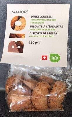 Biscuits à l’épeautre avec noix et chocolat