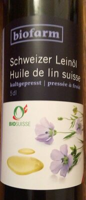 Huile de lin front packaging