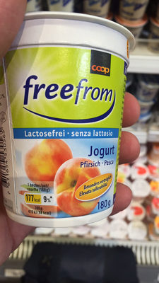 Freefrom Jogurt Lactosfrei Pfirsich front packaging