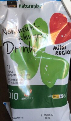 Lait bio Region front packaging