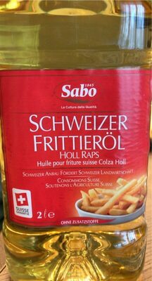 Schweizer Frittieröl front packaging