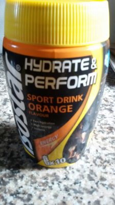 Hydrate & Perform Orange front packaging