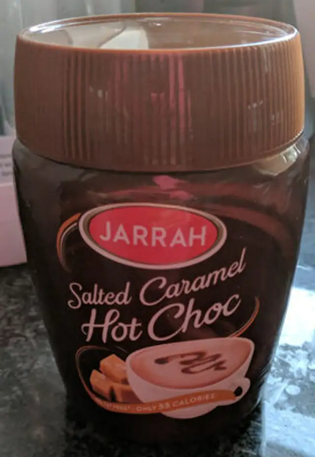Salted Caramel Hot Chocolate front packaging